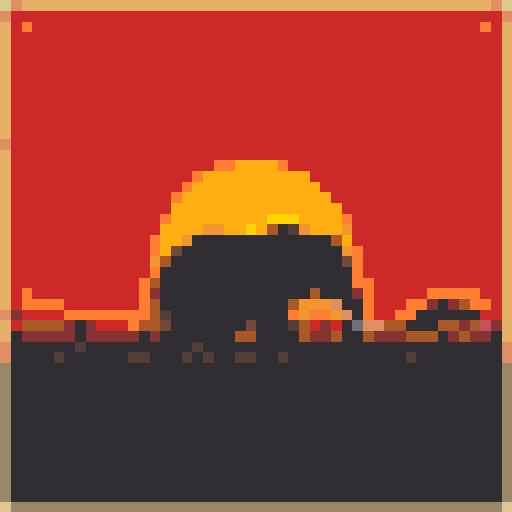 Elephant Sunset mosaic