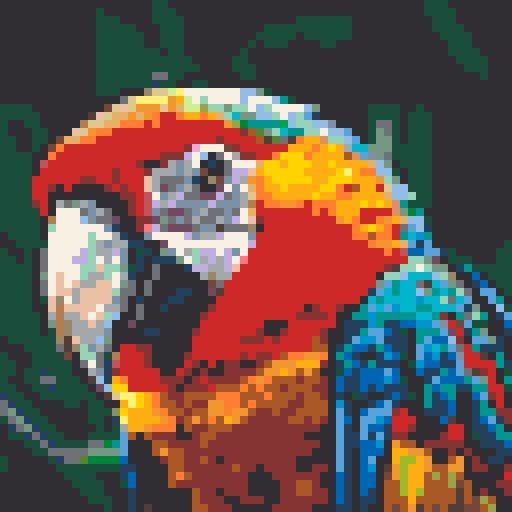 Tropical Parrot mosaic