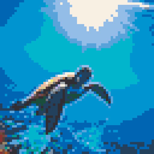 Underwater Turtle mosaic