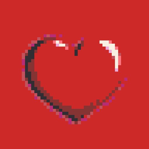 Pop Art Heart mosaic
