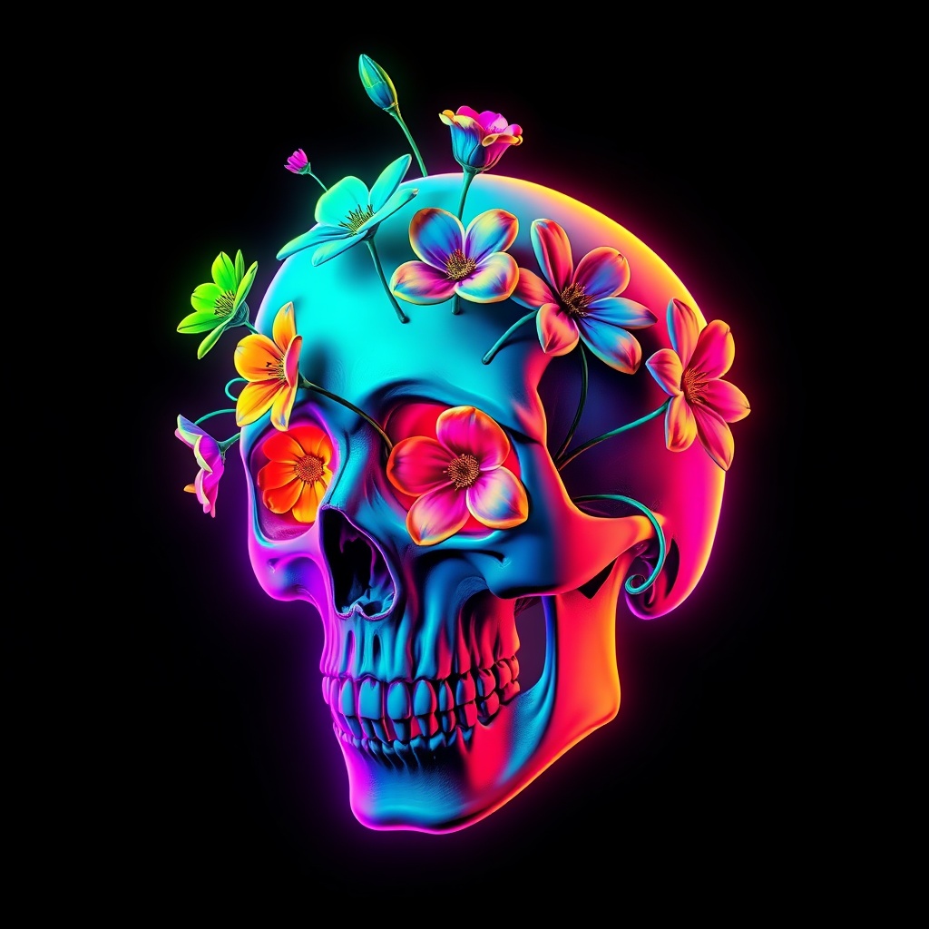Neon Skull
