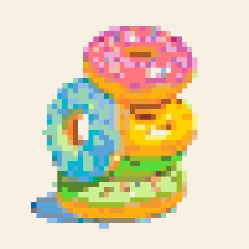 Rainbow Donuts mosaic