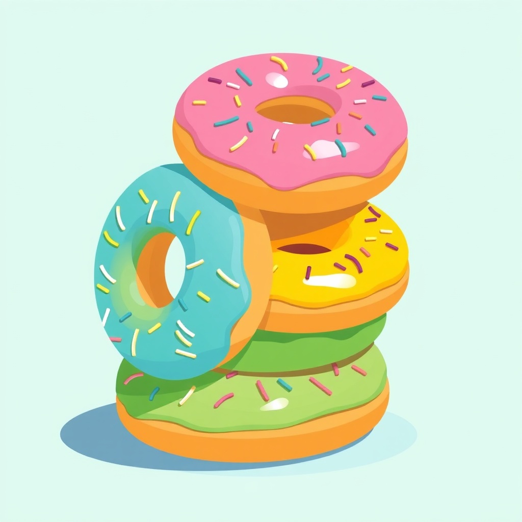 Rainbow Donuts