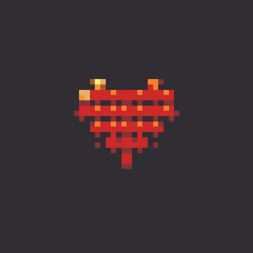 Pixel Heart mosaic