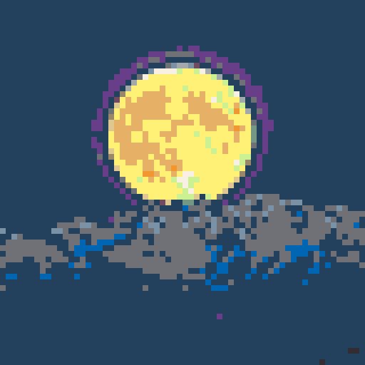 Moon & Mountains mosaic