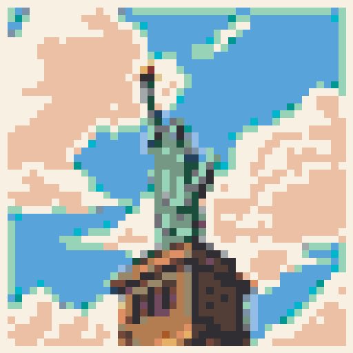 Lady Liberty mosaic