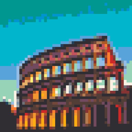 Roman Colosseum mosaic