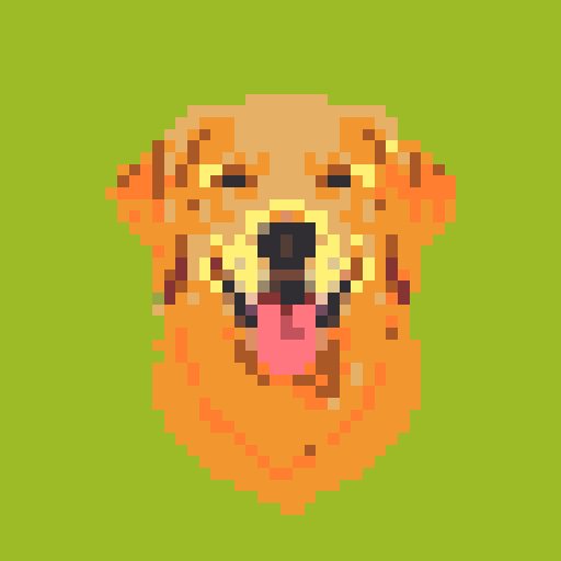 Golden Retriever mosaic
