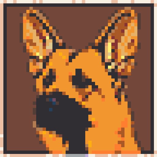 German Shepherd mosaic