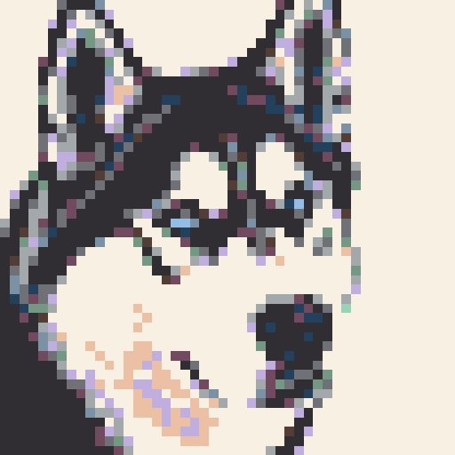 Husky mosaic