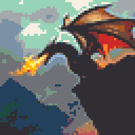 Dragon mosaic