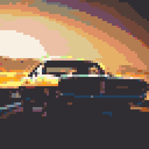 Classic Muscle Car mosaic