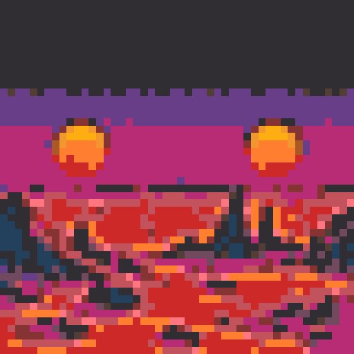Alien Sunset mosaic