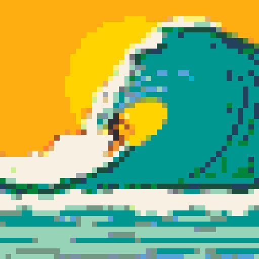 Big Wave Surfer mosaic