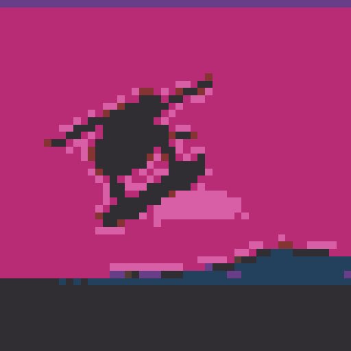 Skateboarder mosaic